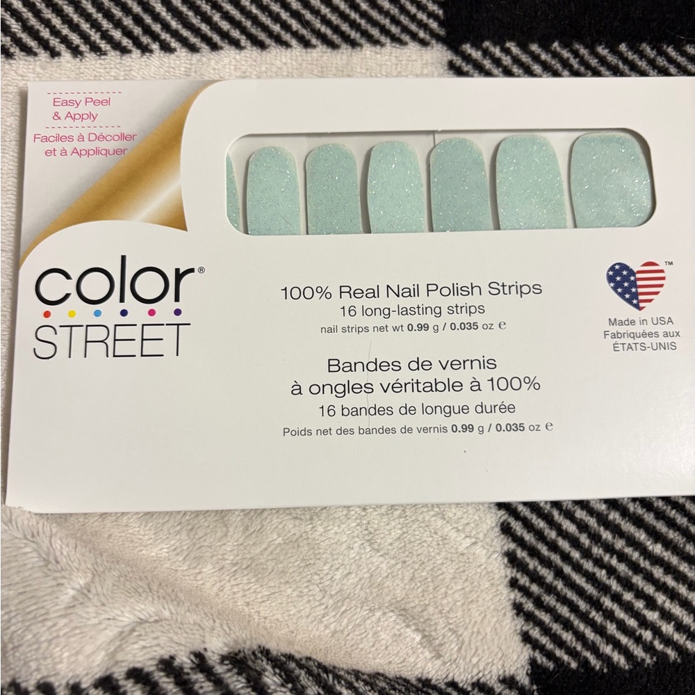 Color Street Sparkling Mint Nail Strips A WORLD TO SEE